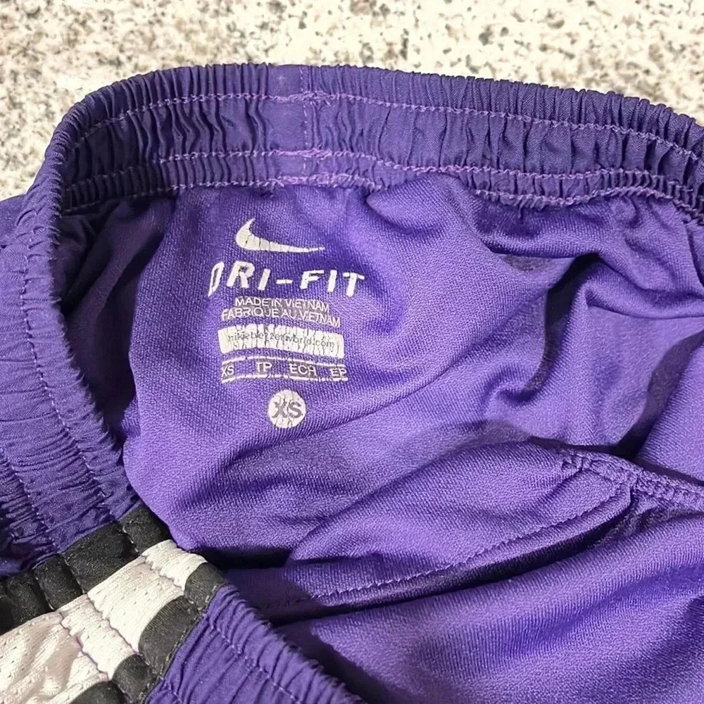 Nike shorts size XS purple, white and black